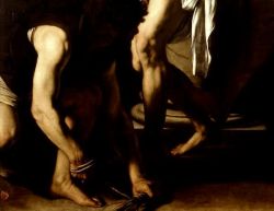 Caravaggio, The Flagellation of Christ (detail), 1607