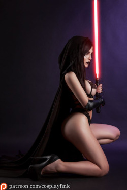 cosplayfink: Join to the Dark Side! We have cookies! More high resolution exclusive photos without watermark and without lighsaber only on my patreon.com/cosplayfink 
