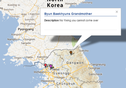 biassassass:  I was looking around the world on the map of kpop fans and found this. Whoever did this, let me kiss you.
