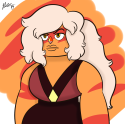 Poofy Ponytail Jasper, drawn in Sai, which I like better.