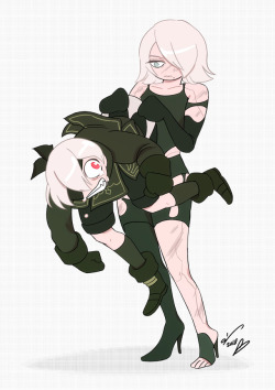 snailesque: –&gt; PICK ON - - - DON’T PICK ON A2 bullying 9S, commish from twitter ;0 