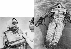 British immersion suit, 1950.