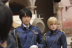 New official images of Fujioka Dean &amp; Renbutsu Misako as Roy Mustang &amp; Riza Hawkeye in the upcoming Full Metal Alchemist live action film!