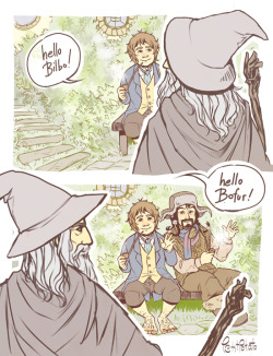 the-lazy-took:  petitpotato:  The next time Gandalf came to visit…  Holy yes, this is my favorite ship, shoot 