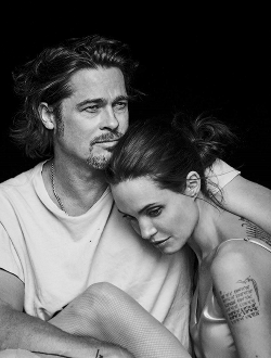 mrandmrspitt:  Angelina Jolie &amp; Brad Pitt photographed by Peter Lindbergh for Vanity Fair Italy, November 2015 