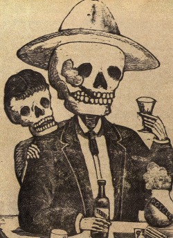 magictransistor:   José Guadalupe Posada. Calavera Tapatia. c. 1905. 