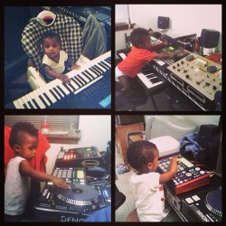 Amin busy creating. #tbt #throwbackthursday #dj #producer #youngin #instaphoto