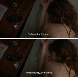 anamorphosis-and-isolate:  ― Two Night Stand (2014)Megan: I’m horny but I’m also…somewhat lazy, sometimes. 