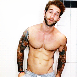tomdunlop:  Two sleeves..cum gutters as deep as the Grand Canyon and a nice chest… 