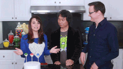 rosannapansino:  I had such a great time on Nerdy Nummies with Shigeru Miyamoto and Bill Trinen from Nintendo! :)