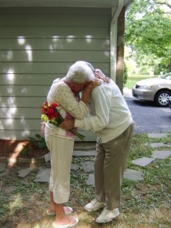     btwfoundation:  my grandparent’s 60th wedding anniversary. my grandfather had alzheimer’s. he didn’t remember his children, his home or anything else, but as bad as it got, whenever he saw my grandmother he would say, ‘look at my beautiful