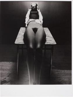 gacougnol:  Guy BourdinUntitled (Nude on a table) 1971 