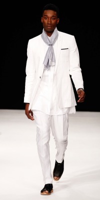  Nathan Stewart-Jarrett for Spencer Hart Spring/Summer 2014   this is great and all, but i ai'nt fuckin with no dude wearing peep toes.