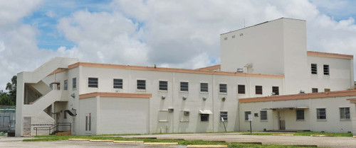 Photo of the exterior of a prison building