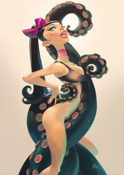 fhtagn-and-tentacles:  PIN-UPSby Otto schmidt 