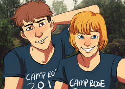 armins-secret-armin-rp-blog:  i need to draw more summer camp heres an instagram camp selfie. armin makes good friends with jean at camp after jean accidentally enters armins cabin and ends up spending all night talking to armin about his problems adn