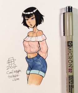 callmepo:Silly me. Satsuki has short hair now - so she needs a new wardrobe to reflect her more casual attitude.