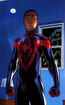jthenr-comics-vault:  Miles Morales // Ultimate Spider-Man by Dave Marquez Ultimate Comics Spider-Man #28 