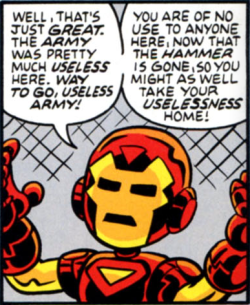 gambler-of-heart:  Tony Stark - sassing people in every form since 1963. (Thor #600)
