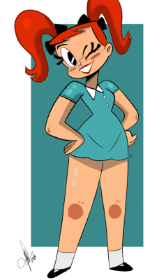 todd-drawz:It’s Jenny Wakeman! But this time as a human gurl. She’s not really human but the skin makes her look pretty dead on! I love My Life As A teenage Robot, so I colored one of my old drawings. &lt;3