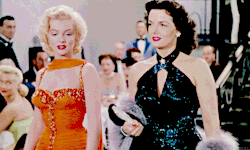 Marilyn Monroe and Jane Russell in Gentlemen Prefer Blondes (1953)