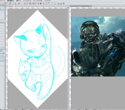 There are times when I’m sketching and the idea just gets laid out on the canvas without much thought. Wooooo, working on Lockdownyan next! (with an added Steeljaw&hellip;)