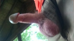 kneadmyballs:  Dad’s doing a little stroking on the veranda.  Want to join in?  I went suck u criem