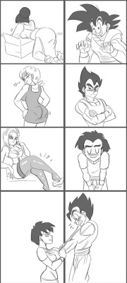 Someone, a while ago, asked me what I thought some of the DBZ guys preference when it comes to the female body. Well&hellip;Goku and Vegeta - Assmen (because I think most pure blooded saiyan males are), Krillin leg man, and Gohan, he’s to shy to admit,