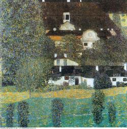 oil-painting-reproduction:  Schloss kammer am attersee ii by Gustav Klimt, Oil painting reproductions