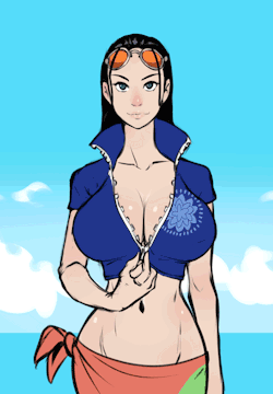 xizrax:sketch commission of Nico Robin from “One Piece”