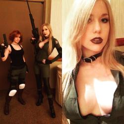 itsprecioustime:  Sniper Wolf! Cosplaying today at Saboten with @likovacs as Meryl! #mgs #metalgearsolid #metalgear 