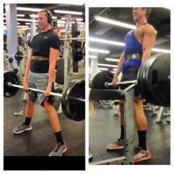 Late night date with gym.  My &ldquo;little&rdquo; cousin(6'5&quot; and 18 yrs old) and I bustin out some deadlifts. No excuses. He may be younger but hes a big motivation to me in the gym. Boy kicks ass and has come a long way. Much better shape than