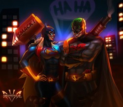 comix-art:Joker y Harley Quinn
