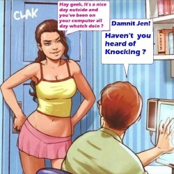 tooncomics:  While moms out - toon incest porn