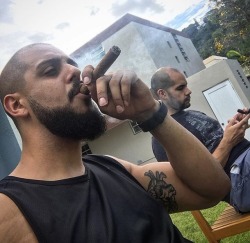 German Cigar Smoker