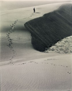 undr:Laura Gilpin. Footprints in the Sand. 1931