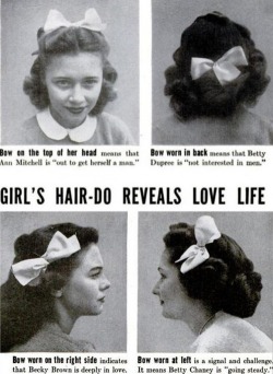 1950s hair fashion &hellip; Ann Mitchell is lookin’ for some action!  ;)