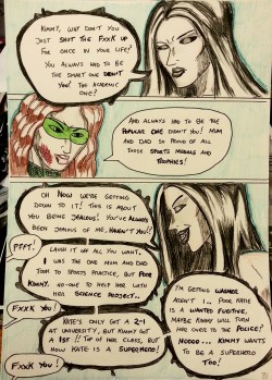 Kate Five vs Symbiote comic Page 88  Kate doesn&rsquo;t seem fazed by Kimberly&rsquo;s tongue-lashing and gives back pretty good