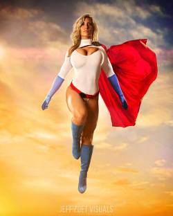 jadedragoncosplay:  Power Girl Cosplay Here’s a reason to be a fan of Jeff Zoet Visuals’s work! This is his latest shoot featuring the stunning fitness model Alyssa Loughran as Power Girl. 