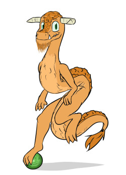 Ember Heart, an oc dragon requested in the stream.  He&rsquo;s got that eastern dragon style, which I should probably borrow sometime.