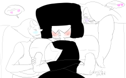 graces-stuff:  What if Garnet is rlly shy about romance and conveniently gets a super emergency she has to deal with idk warm ups 