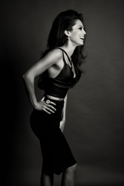 CUSHNIE ET OCHS for PLAYBOY 2 (leather bra on Miss April 2012, Raquel Pomplun) - photographed by Landis Smithers