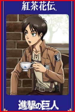 hibana:  All the wallpapers from the Koucha Kaden Milk Tea x SNK collaboration! Found at this Japanese fan blog. All 5 images are put together to make that last one.  