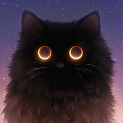 cosmos-kitty:Watch the night sky closely enough and you might see the moon blink back at you 🌙