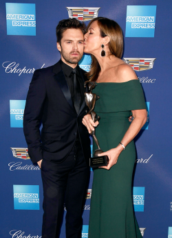 ageofultron:  Sebastian Stan and Allison Janney attend the 29th Annual Palm Springs International Film Festival Awards Gala at Palm Springs Convention Center on January 2, 2018 in Palm Springs, California
