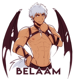 I introduce you guys to Belaam!He is a demon from the comic I’ll be starting soon~ His design is not 100% complete yet, but I wanted to let you see this WIP!The comic will be done thanks to patreon supporters! Due that reason, I’ll publish small resolutio
