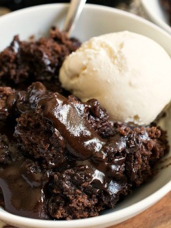 deepfriedgrits:  nom-food:  Hot fudge pudding cake  OMG is this what heaven is?