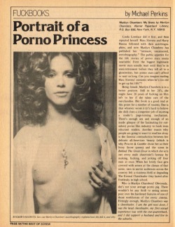 The Best of Screw #10 (1976); reprinted review of Marilyn Chambers: My Story (1975). Read about the book here: http://www.marilynchambersarchive.com/#!books/c1p6n