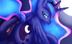 atmosseven:  Taken me this long to draw some Princess Luna! She is in peoples dreams i’m sure~Anyhow, sort of convient with the latest episode ha!Higher Res Link: https://derpibooru.org/1460345
