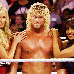 bryansbeard:  and in that moment, i swear i wish i was dolph ziggler   I&rsquo;d rather be Layla or Summer!